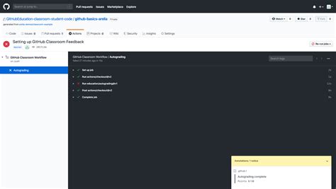 GitHub Classroom.